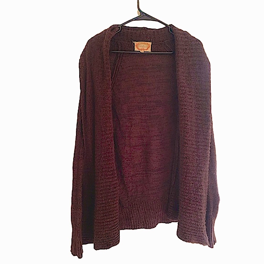 Ambiance 90s cardigan classic comfy sweater long sleeve lightweight knit boho